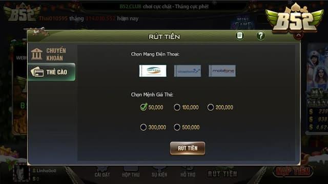 Những lưu ý quan trọng khi thực hiện rút tiền B52club